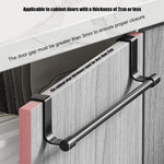 porte serviettes mural acier inoxydable noir blanc moderne clips cuisine maison appartement