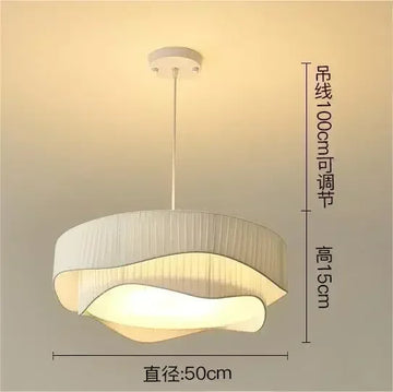 lampe suspendue moderne blanche rayures verticales opaques salon chambre coucher