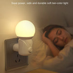 veilleuse led rose violet bleu blanc moderne minimaliste prise électrique chambre bébé lumière douce