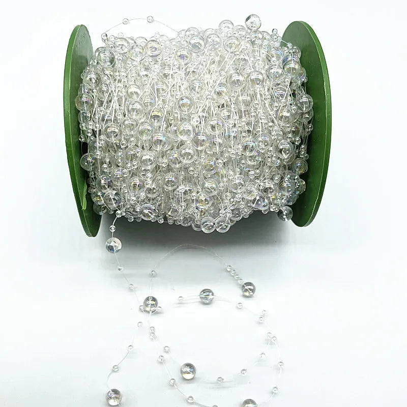 guirlande rondes brillantes opalescentes décoration mariage fête anniversaire accessoires bricolage couleur mixte