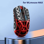 souris jeu souris antidérapante stickers adhésifs motifs géométriques pieds rechange serviette antiseptique noir rouge