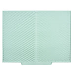 tapis drainage silicone gris moderne rayures diagonales antidérapant respectueux environnementuisine