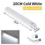 lampe led sans fil rechargeable détecteur mouvement adhésif rectangle blanc moderne induction 3m