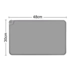 distributeur alimentation chats trois bols inox tapis antidérapant moderne minimaliste