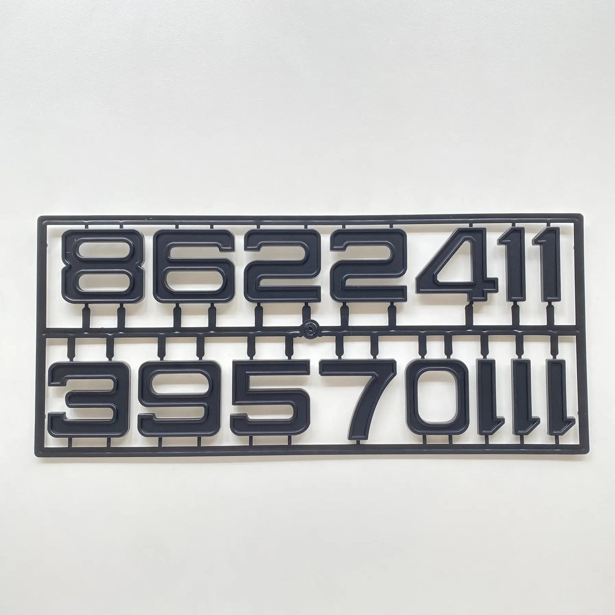 plaque chiffres relief moderne noir doré vert blanc kit diy fixations maison horloge murale
