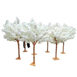 arbre artificiel fleurs blanches décoration intérieure moderne blanc maison événements