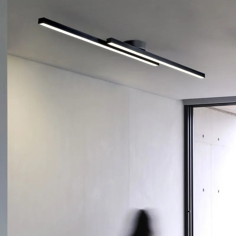 lampe murale moderne led noir or minimaliste surface
