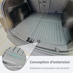 tapis sol coffre protection texture rugueuse tapis conducteur passager arrière moderne noir