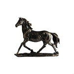 statuette cheval doré ornée strass art déco maison feng shui cadeau anniversaire noël pâques