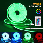 ruban led flexible multicolore moderne télécommande adhésif brillant opaque 108 leds/m