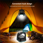 lampe led portable camping travail rechargeable bleu turquoise noir robuste