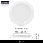 plafonnier led blanc moderne 6w 9w 12w 18w 24w 220v clips instructions