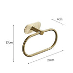 porte serviettes doré moderne auto adhésif salle bain accessoire toilette lisse sans perçage
