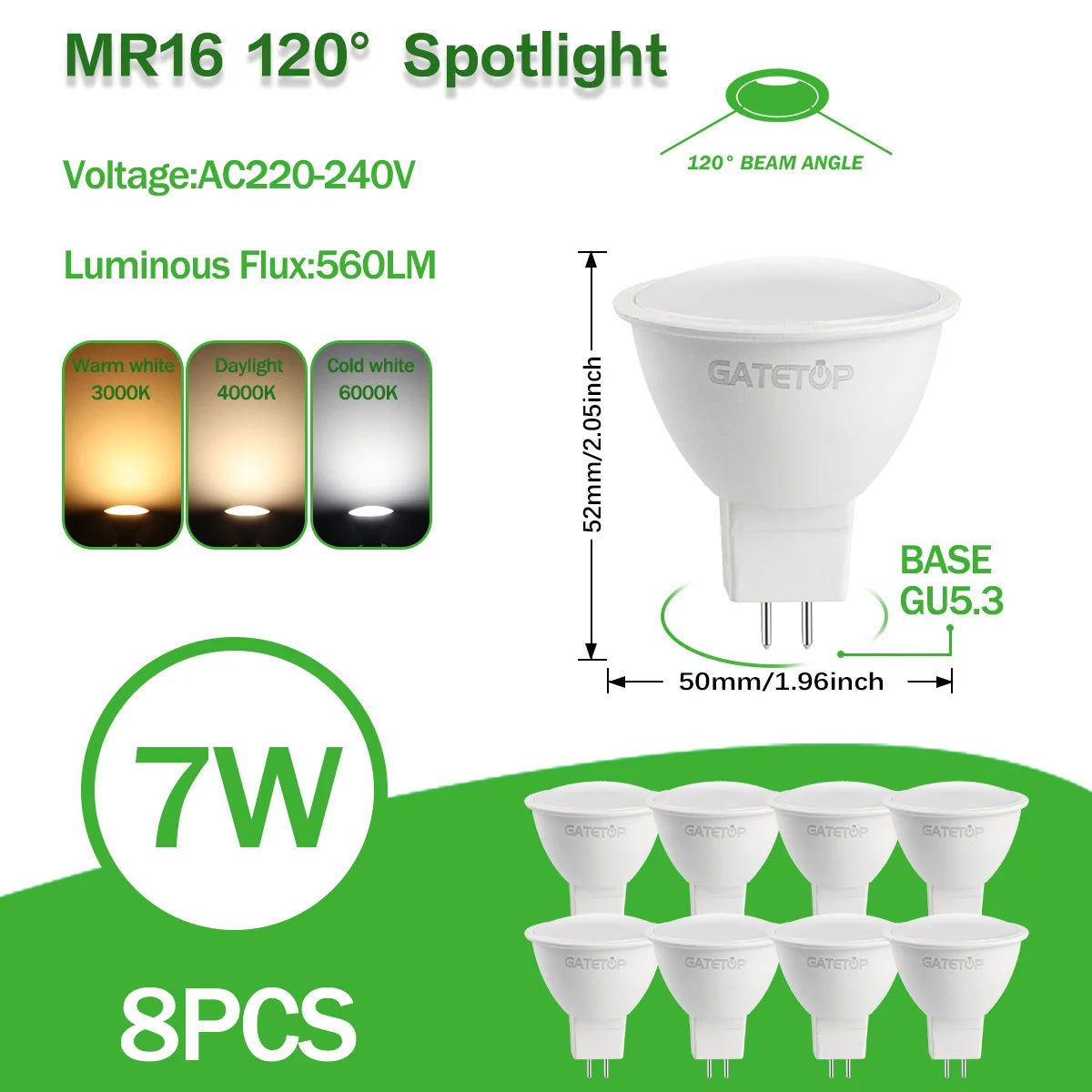 lot ampoules led spot gu11 gu4 blanc éclairage intérieur moderne maison