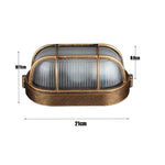 appliques murales extérieures industrielle rétro or noir résistante humidité e27 aluminium eclairage maison rides
