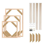 cadres bois peintures moderne barres ruban adhésif inserts pinces kit crochets