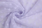 tissu polyester dentelle coeurs blanc noir rose beige rouge translucide mariage