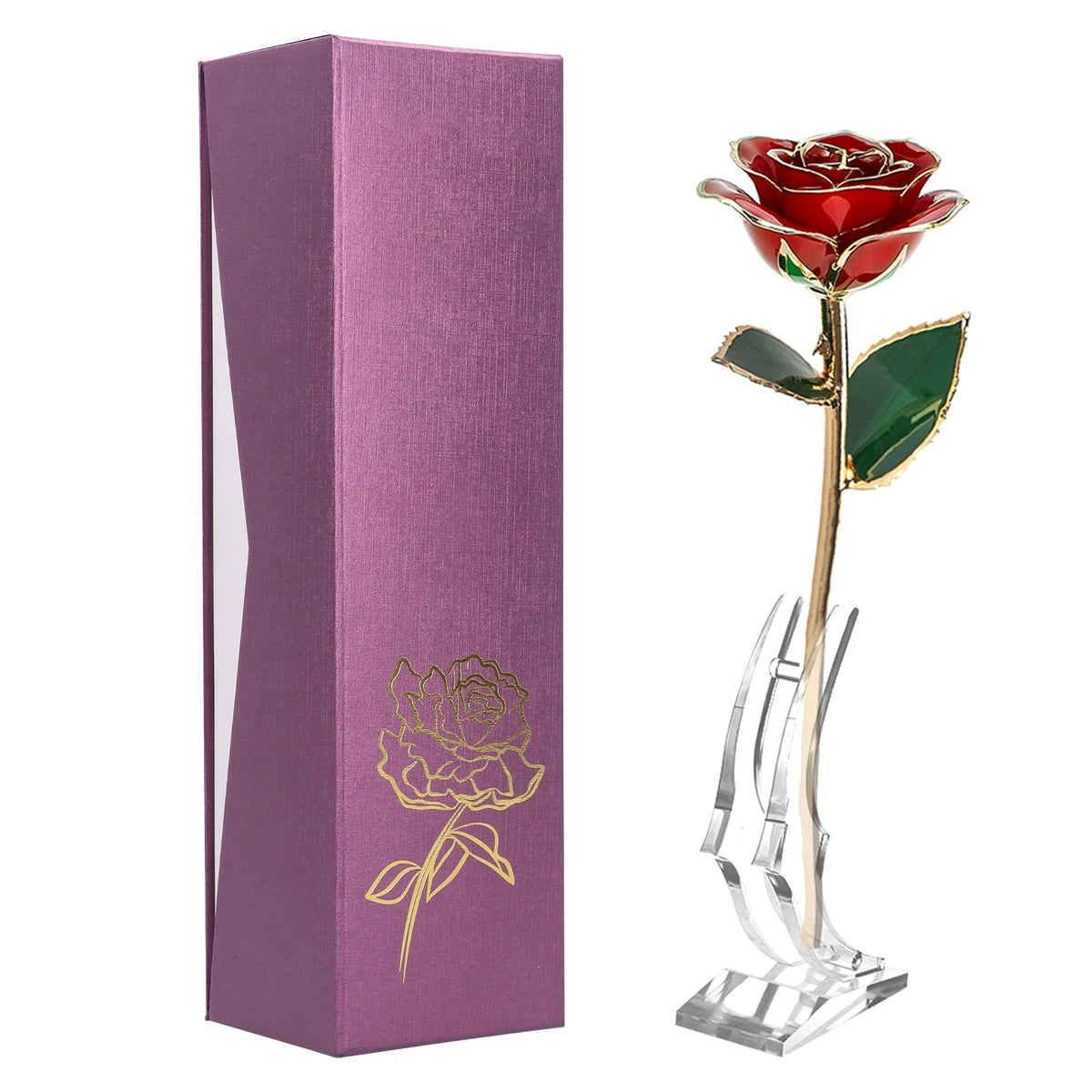 roses métal doré branches feuilles brillantes intérieur décoration saint valentin mariage