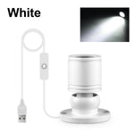 projecteurs led transparents modernes blanc noirs câble usb interrupteur on off chambre entrée