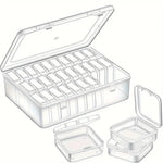 boîtes rangement bijoux 30 compartiments plastique transparent modernes pratiques poignée