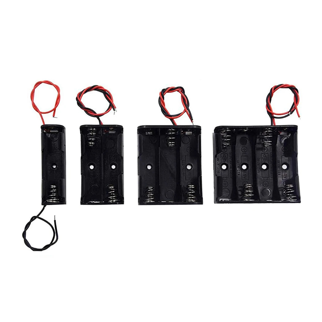 support batteries aa vis fixations boites rangement cables cuivre noir pragmatique multifonctionalité slots