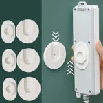 organisateur fil câble mural support adhésif rallonge électrique prises multiples moderne utilitaire transparent