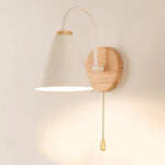 lampes murales modernes minimalistes blanc noir chaîne pompon fixation muriale chambre cuisine salle manger