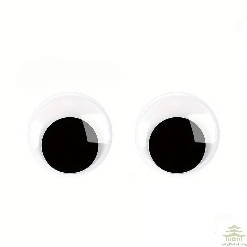 yeux plastique blancs noirs adhésifs décoratifs réfrigérateur diy scrapbooking enfants