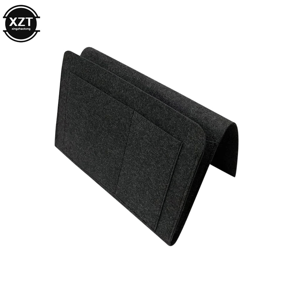 sac rangement mural gris compartiment adhésif minimaliste stockage réutilisable moderne neutre