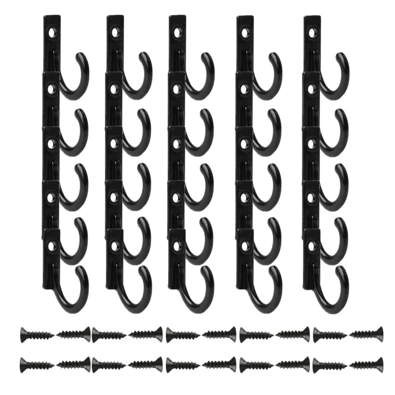 crochet mural moderne noir bronze gris vis sac main clés parapluie cuisine
