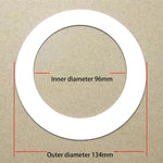 anneaux réparation lampe blancs ronds lisses opaques entretoises rondelles supports joints minimalistes