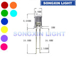 diodes led blanc rouge vert bleu orange jaune uv violet pink ice blue lentilles
