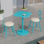 chaises patio modernes fer forgé couleur vert bleu blanc minimaliste jardin balcon