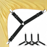 sangles lit réglables clips métalliques lot noir anti tirage fixations modernes housewares