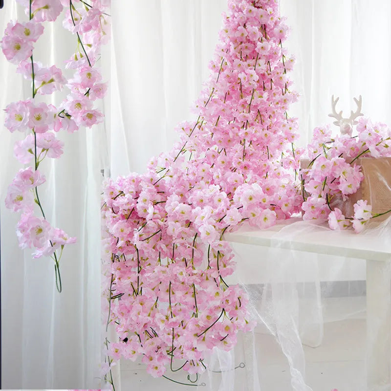 Lot de 10 branches de cerisier soie pour anniversaire