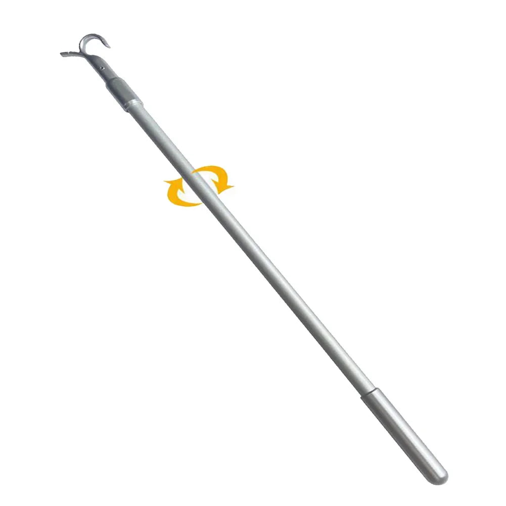 crochet télescopique argenté moderne adhésif facile rideau traction fenêtre toit ouverture aluminium lisse opaque