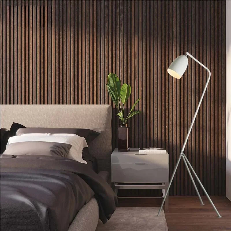 lampe sol moderne noir jaune blanc vert rose gris led interrupteur bouton