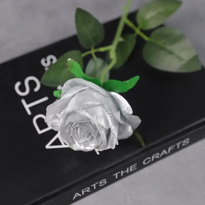 décoration intérieure moderne roses artificielles multicolores brillantes adhésif vase