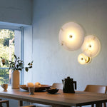 lampe murale moderne blanc marbre éclairage quotidien salle manger chambre coucher 3000k
