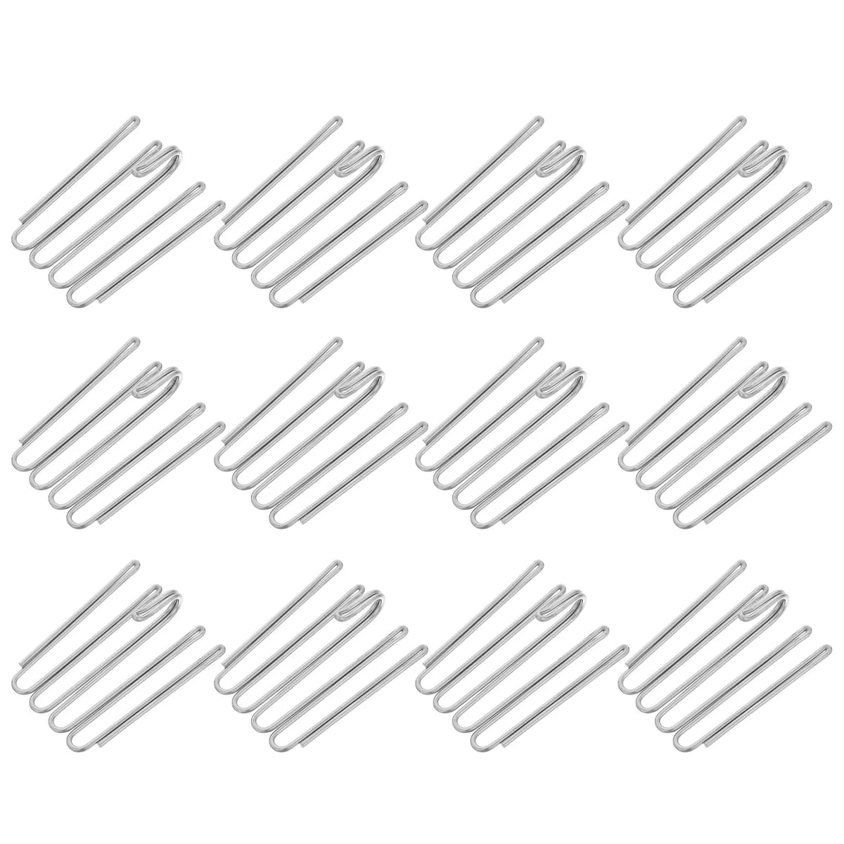 clips rideaux argentés adhésifs modernes fenêtres cuisine salle bain lisses robustes plastique