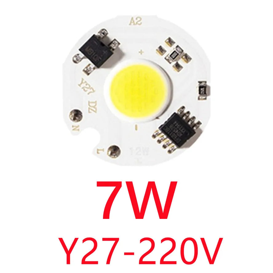 Chip LED COB 3W 5W 7W 10W 12W blanc blanc chaud moderne technologique sans