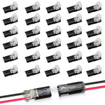 connecteurs câble noir transparent rondelles métalliques pratique led 20pcs 30pcs 40pcs 50pcs