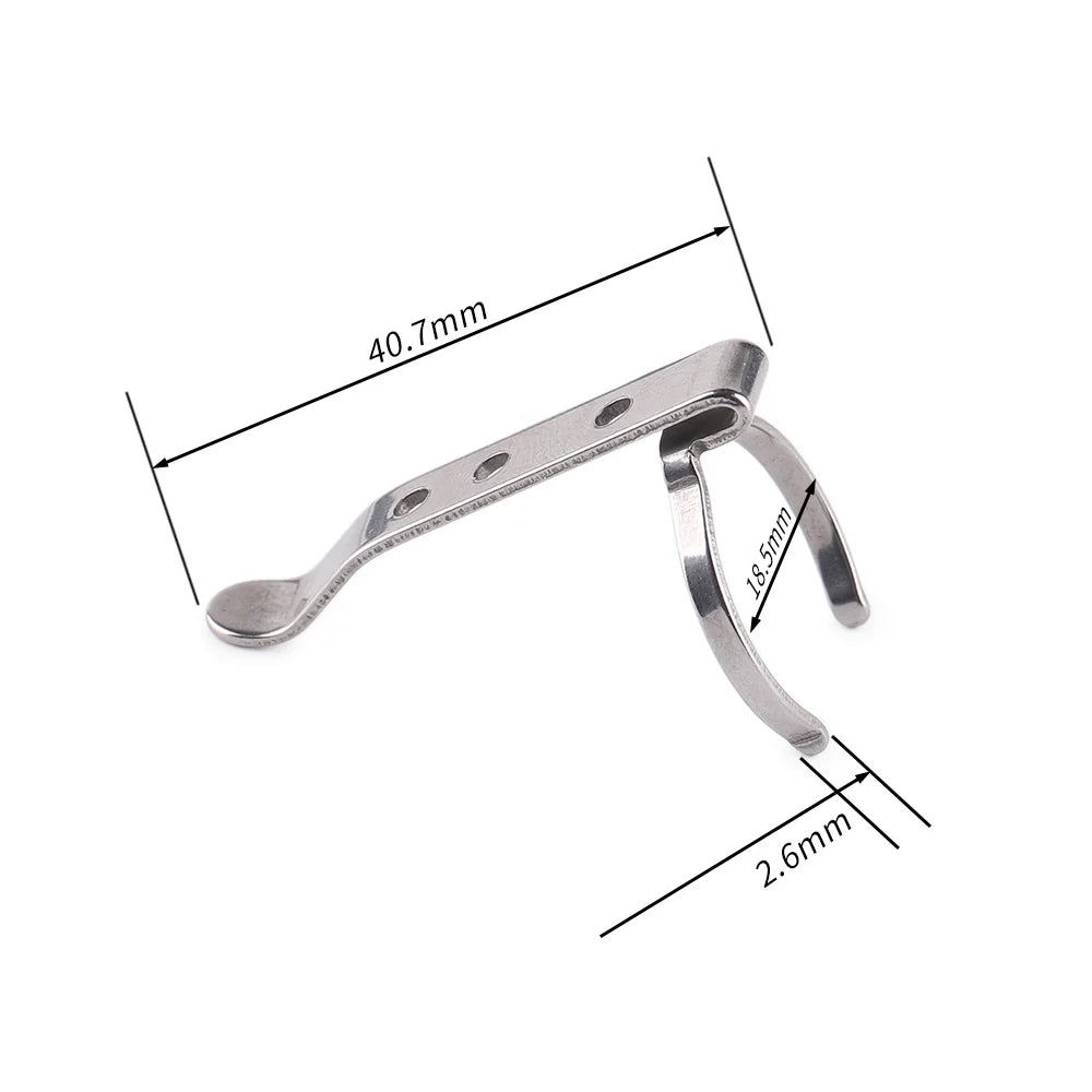 clip métallique noir argenté t2 t3 lampe torche industrielle minimaliste