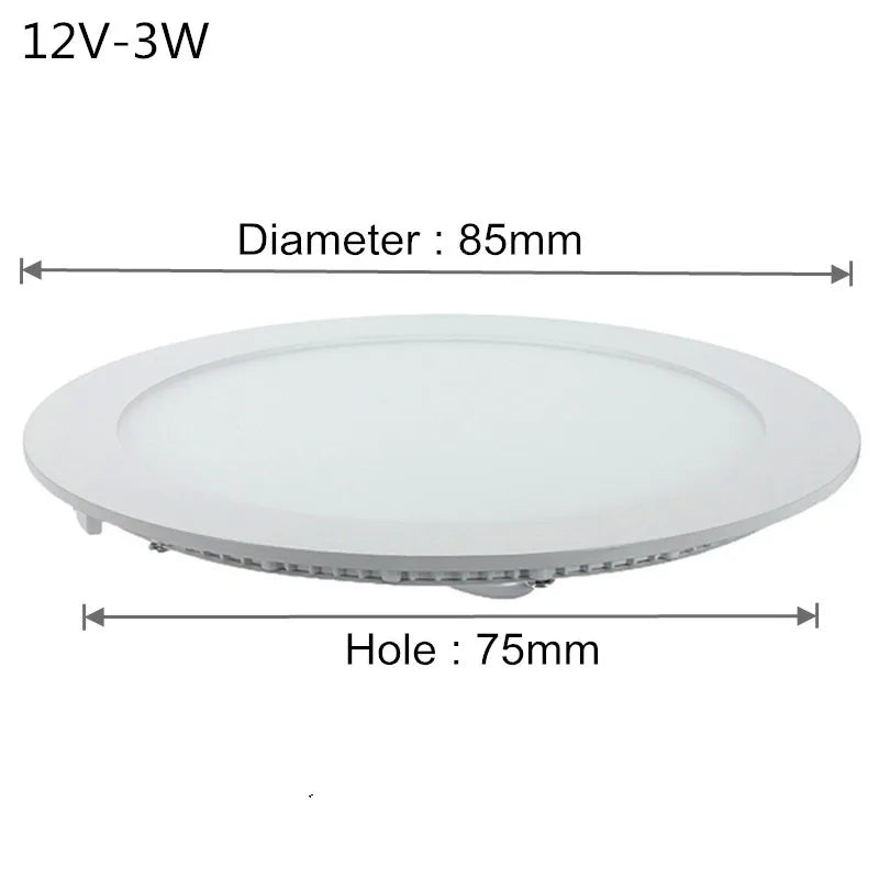 plaque led moderne blanc 12v 24v 3w 4w 6w 9w 12w 15w 25w ac