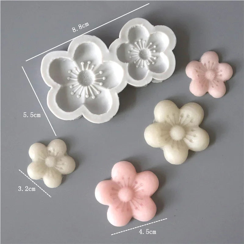 moules silicone fleurs sakura pétales détaillés cake decorating outils fondants desserts mousse chocolat