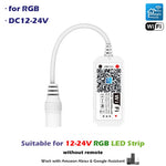 contrôleur led wifi moderne qr code compatible alexa assistant google 16 millions couleurs rgbw
