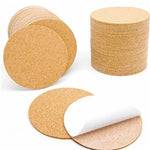 sous verres liège carrés ronds adhésifs bricolage DIY rustique nature artisanal fixations inclusées