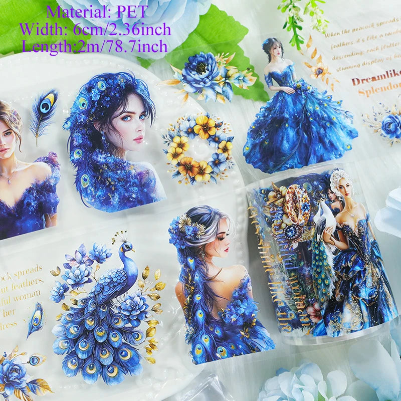 ruban adhésif décoratif motifs fleurs papillons animaux scrapbooking journal intime papeterie