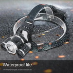 lampe frontale led rechargeable étanche haute luminosité camping chasse activités nocturnes