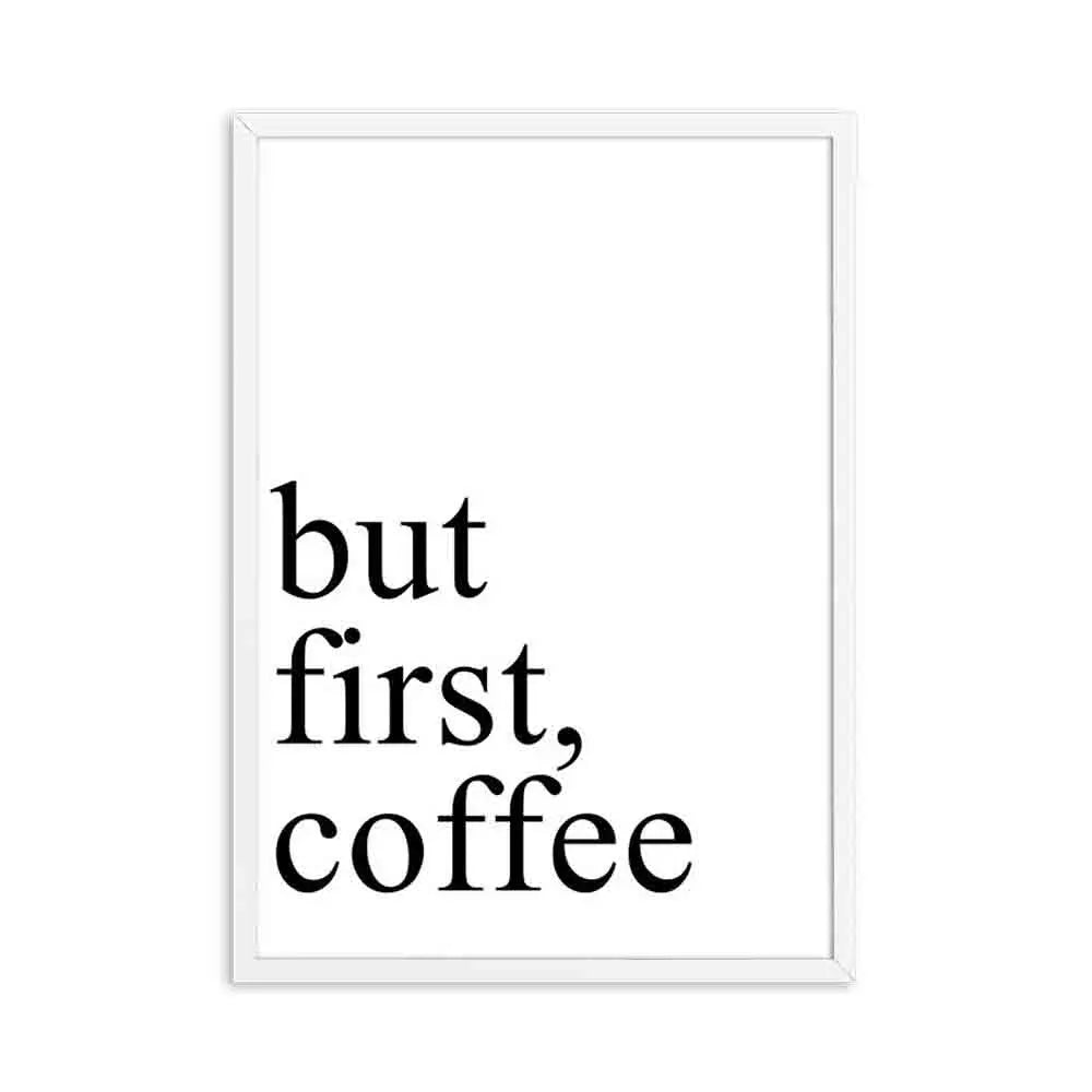 affiche minimaliste texte épices citron moderne sans cadre toile 20x30cm
